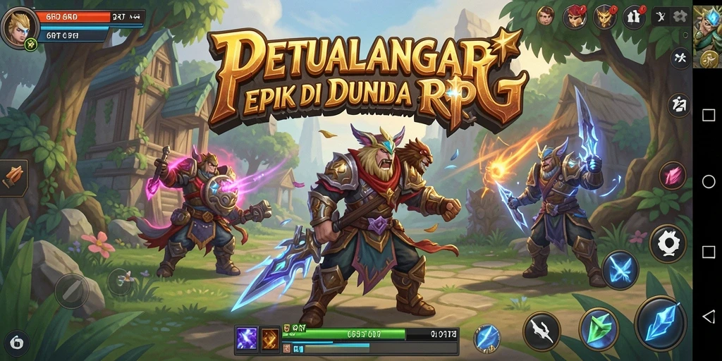 Tampilan gameplay 6RT yang menakjubkan dengan petualangan fantastis.