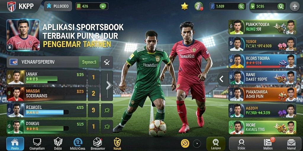 Tampilan gameplay KKRP yang dinamis dan menarik dalam aplikasi Sportsbook.