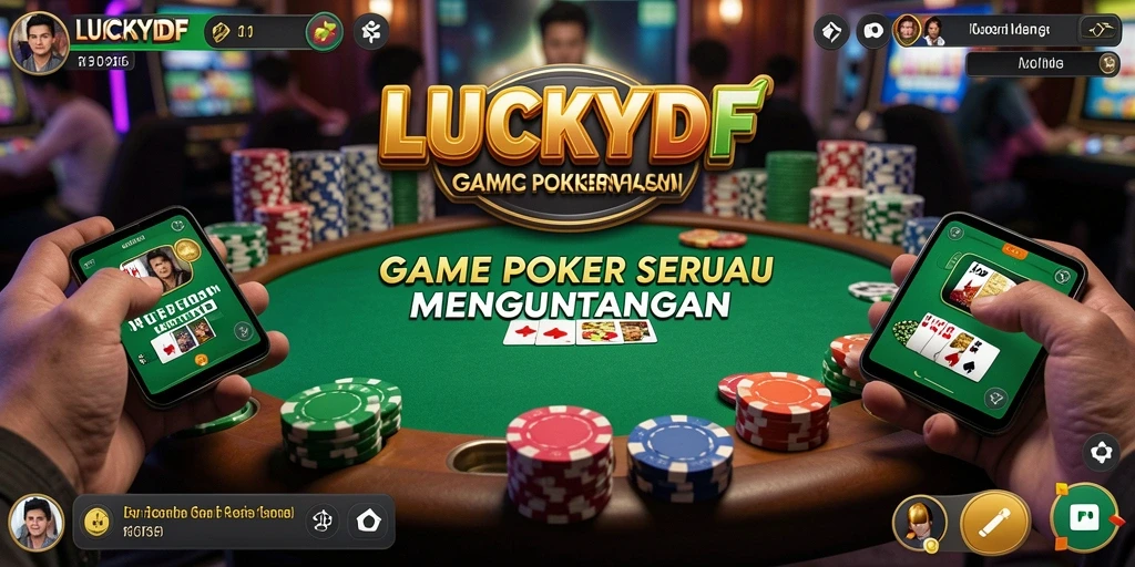 Tampilan gameplay seru LUCKYDF yang penuh strategi.