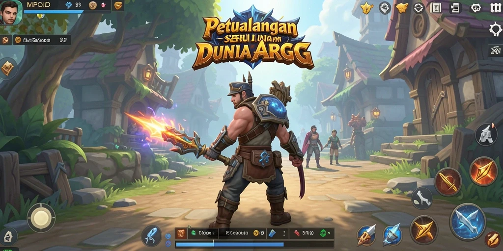 Screenshot utama MPOID menampilkan pertarungan seru di dunia ARPG.