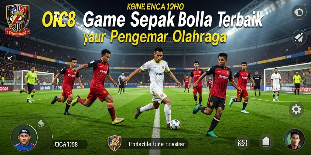 Tampilan gameplay ORCA128 yang seru dalam aksi sepak bola.