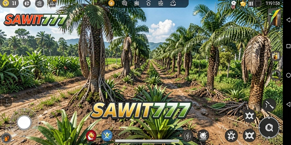 Gameplay menarik SAWIT777 dengan fokus pada simulasi perkebunan.