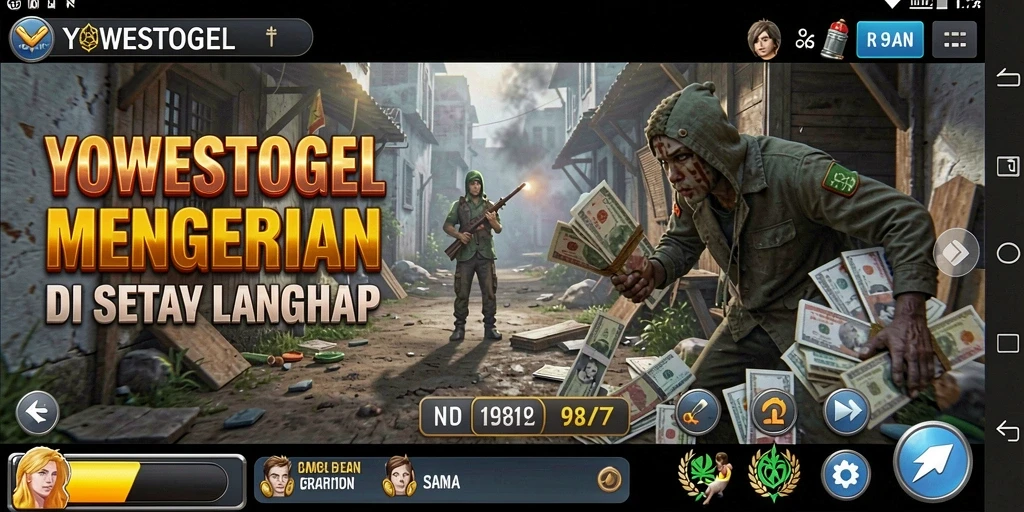 Tangkapan layar gameplay YOWESTOGEL menunjukkan suasana menyeramkan yang sangat memukau.